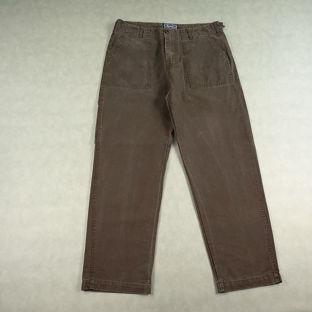Blacksmith Sowing Field Pants Brown Mens 34 Work Utility Cotton Carpenter Chore